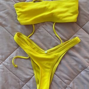 ZAFUL yellow bikini size 8